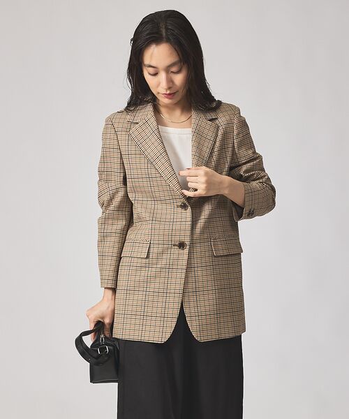 qualite / カリテ テーラードジャケット | 【Oggi・Can Cam 掲載】【セットアップ対応】TWツイルチェックテーラー | 詳細25