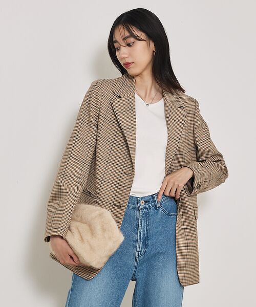 qualite / カリテ テーラードジャケット | 【Oggi・Can Cam 掲載】【セットアップ対応】TWツイルチェックテーラー | 詳細26