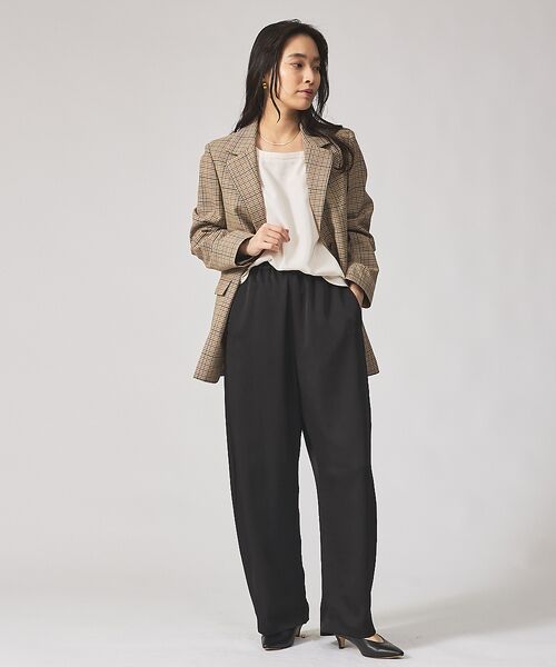 qualite / カリテ テーラードジャケット | 【Oggi・Can Cam 掲載】【セットアップ対応】TWツイルチェックテーラー | 詳細3