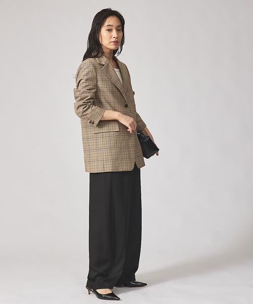 qualite / カリテ テーラードジャケット | 【Oggi・Can Cam 掲載】【セットアップ対応】TWツイルチェックテーラー | 詳細4