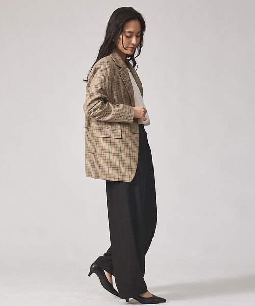 qualite / カリテ テーラードジャケット | 【Oggi・Can Cam 掲載】【セットアップ対応】TWツイルチェックテーラー | 詳細5