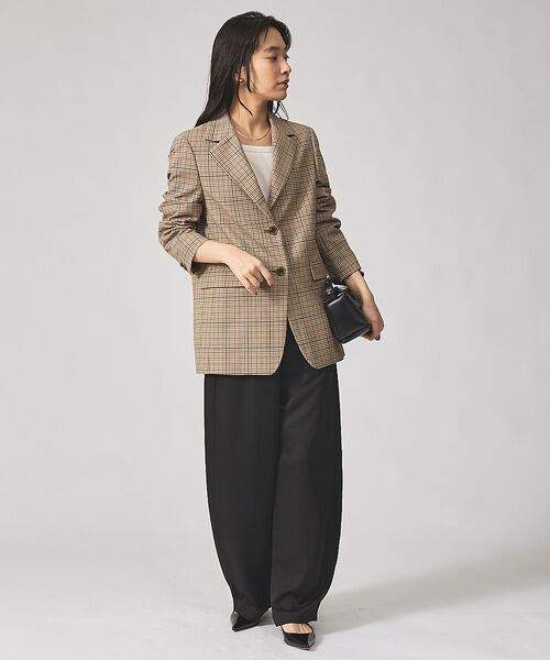 qualite / カリテ テーラードジャケット | 【Oggi・Can Cam 掲載】【セットアップ対応】TWツイルチェックテーラー | 詳細6