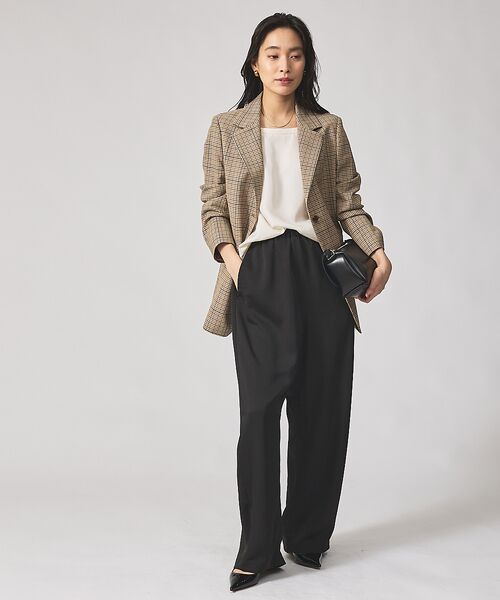 qualite / カリテ テーラードジャケット | 【Oggi・Can Cam 掲載】【セットアップ対応】TWツイルチェックテーラー | 詳細9