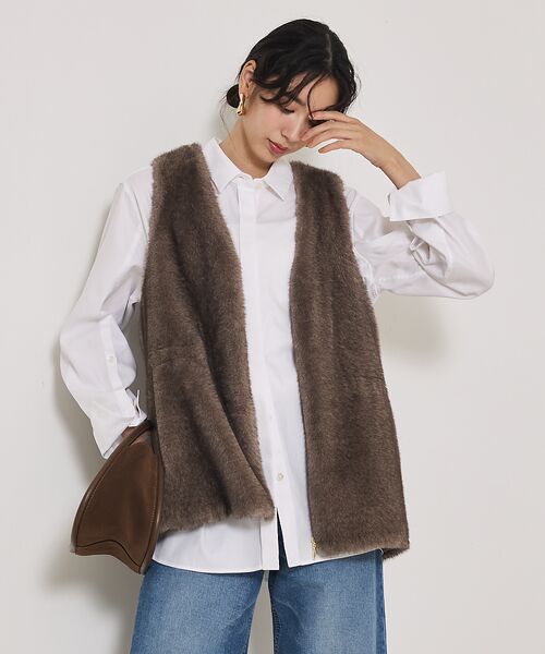 qualite / カリテ ベスト | ミンクライクファージレ | 詳細11