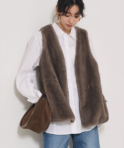 qualite / カリテ ベスト | ミンクライクファージレ | 詳細5