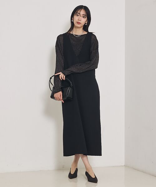 qualite / カリテ ワンピース | 【オールシーズン大活躍】ナローロングワンピース | 詳細6