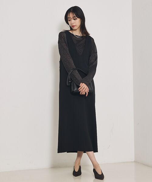 qualite / カリテ ワンピース | 【オールシーズン大活躍】ナローロングワンピース | 詳細17