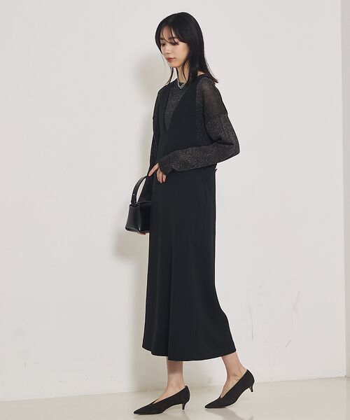 qualite / カリテ ワンピース | 【オールシーズン大活躍】ナローロングワンピース | 詳細8