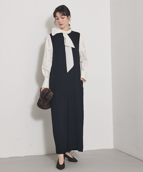 qualite / カリテ サロペット・オールインワン | 【オールシーズン大活躍】ダブルサテンオールインワン | 詳細2