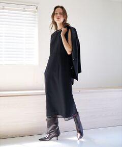 qualite / カリテ ワンピース | 【品よく決まる一着】TWツイルワンピース