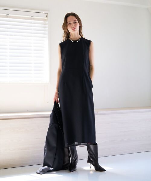 qualite / カリテ ワンピース | 【品よく決まる一着】TWツイルワンピース | 詳細1