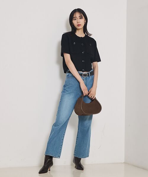 qualite / カリテ デニムパンツ | 【e×qualite】フレアークロップドデニム | 詳細12