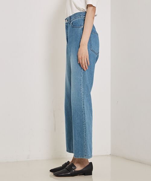 e×qualite】フレアークロップドデニム （デニムパンツ