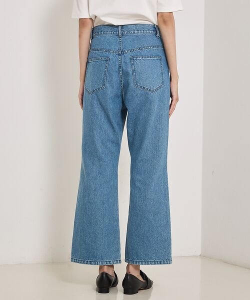 カリテe×qualite e-jeansクロップドデニム38ブルー/試着のみ カリテe×qualite e-jeansクロップドデニム38ブルー/試着のみ