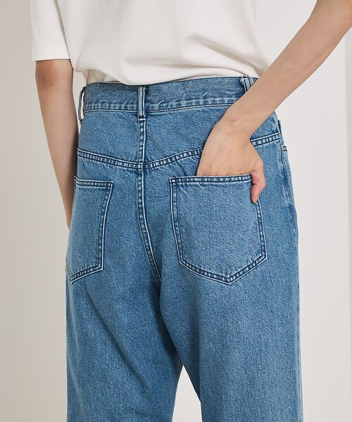 カリテe×qualite e-jeansクロップドデニム38ブルー/試着のみ カリテe×qualite e-jeansクロップドデニム38ブルー/試着のみ
