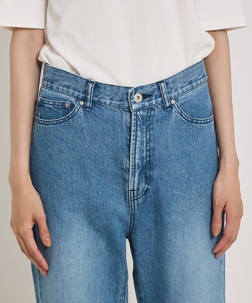 カリテe×qualite e-jeansクロップドデニム38ブルー/試着のみ カリテe×qualite e-jeansクロップドデニム38ブルー/試着のみ