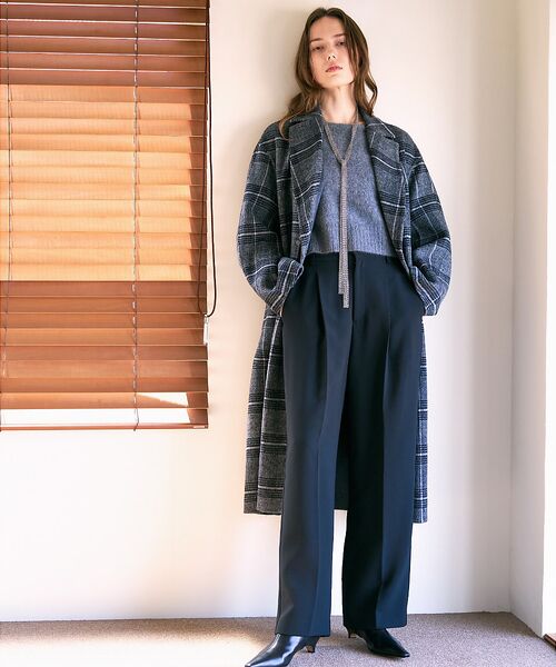 qualite / カリテ アウター | ウールチェックチェスターコート | 詳細1