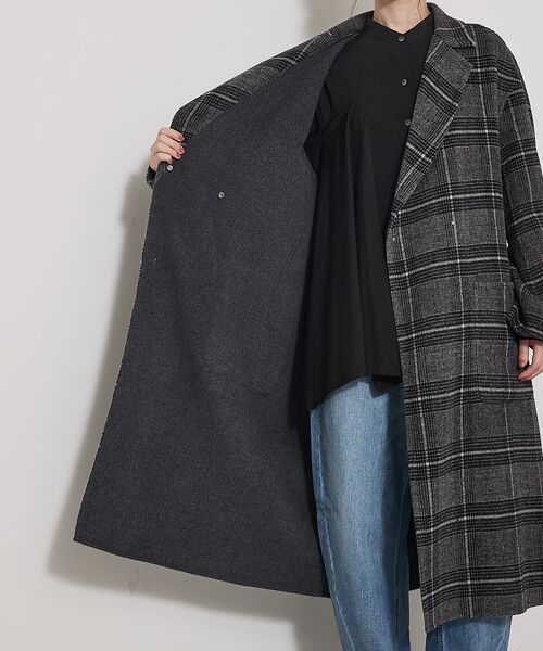 qualite / カリテ アウター | ウールチェックチェスターコート | 詳細14