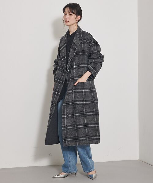 qualite / カリテ アウター | ウールチェックチェスターコート | 詳細3
