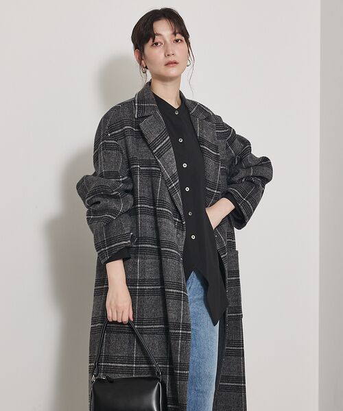 qualite / カリテ アウター | ウールチェックチェスターコート | 詳細5