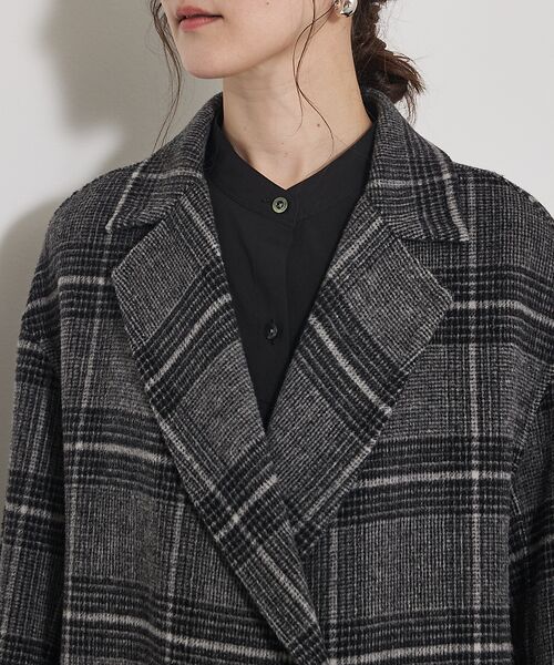 qualite / カリテ アウター | ウールチェックチェスターコート | 詳細8