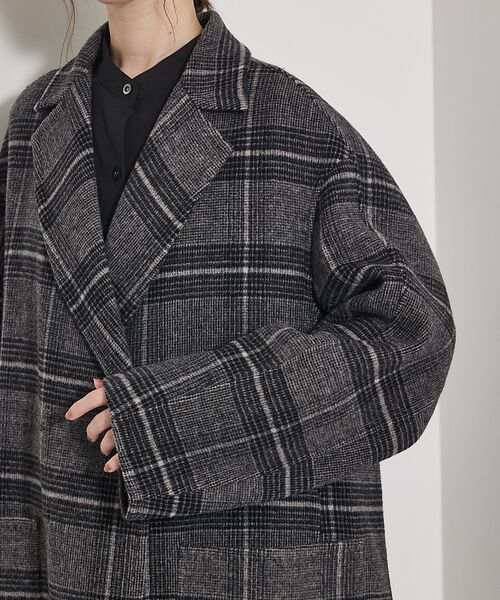 qualite / カリテ アウター | ウールチェックチェスターコート | 詳細9