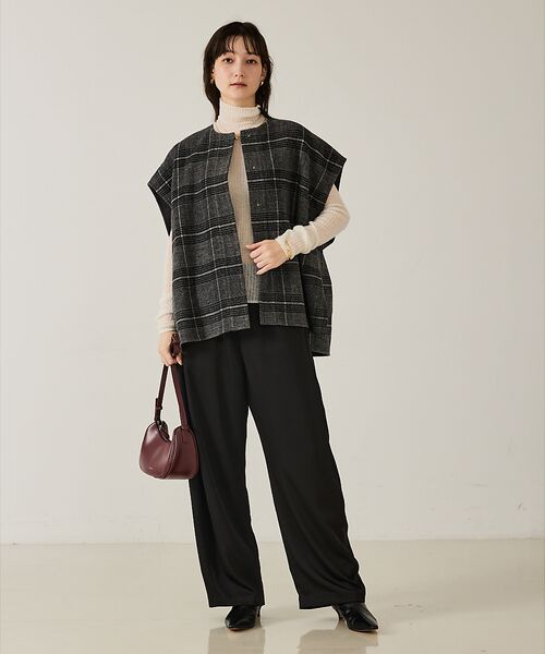 qualite / カリテ その他アウター | ウールチェックチェスタジレ | 詳細14