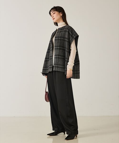 qualite / カリテ その他アウター | ウールチェックチェスタジレ | 詳細15