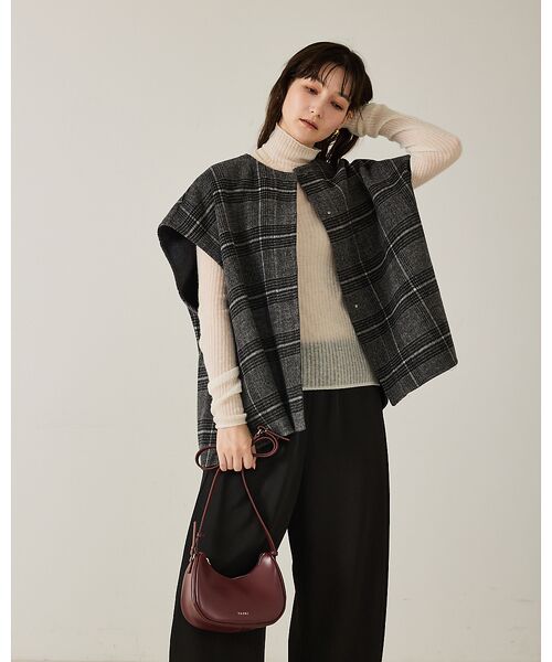 qualite / カリテ その他アウター | ウールチェックチェスタジレ | 詳細17