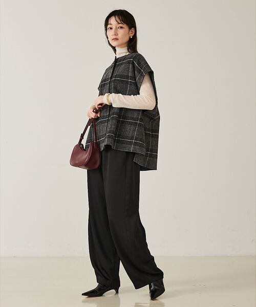 qualite / カリテ その他アウター | ウールチェックチェスタジレ | 詳細2