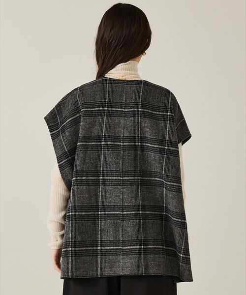 qualite / カリテ その他アウター | ウールチェックチェスタジレ | 詳細7