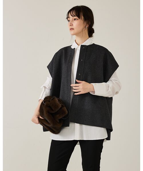 qualite / カリテ その他アウター | ダブルフェイスジレ | 詳細13