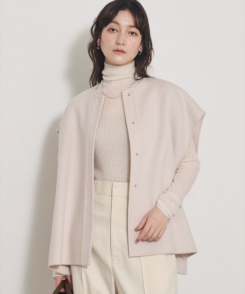 qualite / カリテ その他アウター | ダブルフェイスジレ(ライトベージュ)