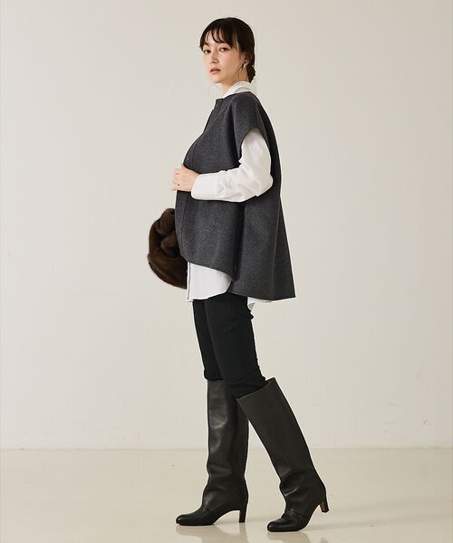 qualite / カリテ その他アウター | ダブルフェイスジレ | 詳細15