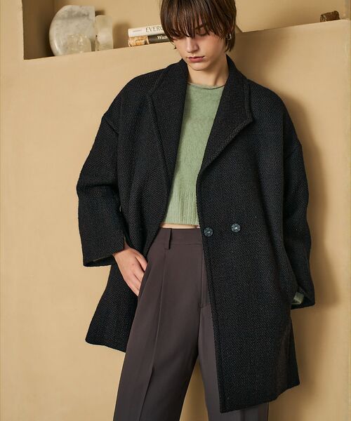 qualite / カリテ アウター | ロービングオックスコート(ダークブラウン)