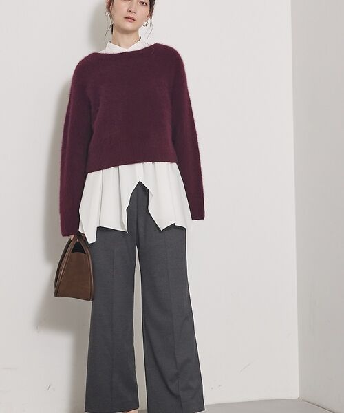 qualite / カリテ ニット・セーター | 大人気ニット入荷！【新色登場！上質な肌ざわり】フォックスウールショートプルオーバ | 詳細11