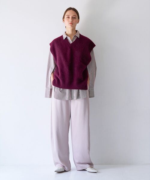 qualite / カリテ ベスト | 【重ね着を格上げ】フォックスウールジレ | 詳細1