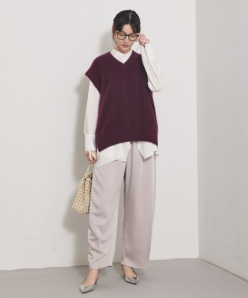 qualite / カリテ ベスト | 【重ね着を格上げ】フォックスウールジレ | 詳細2