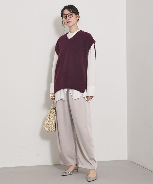 qualite / カリテ ベスト | 【重ね着を格上げ】フォックスウールジレ | 詳細4