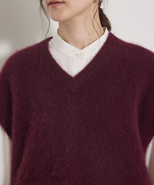 qualite / カリテ ベスト | 【重ね着を格上げ】フォックスウールジレ | 詳細22