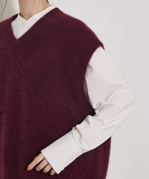 qualite / カリテ ベスト | 【重ね着を格上げ】フォックスウールジレ | 詳細23