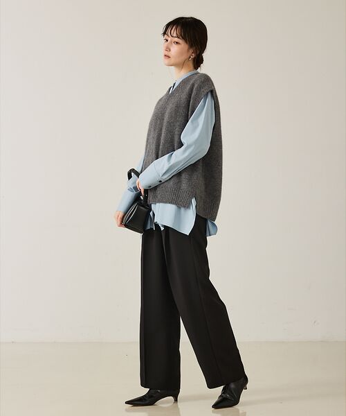 qualite / カリテ ベスト | 【重ね着を格上げ】フォックスウールジレ | 詳細17