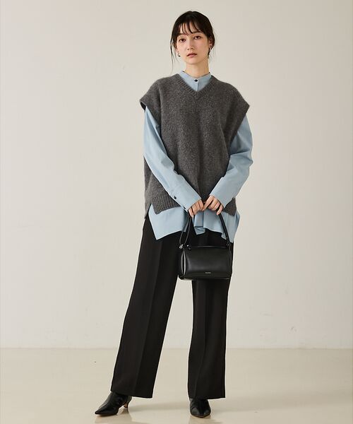 qualite / カリテ ベスト | 【重ね着を格上げ】フォックスウールジレ | 詳細18