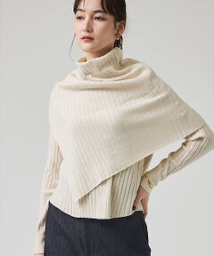 qualite / カリテ ニット・セーター | ラスト在庫入荷！今ある在庫のみ！【新色追加！25AW】アシメスヌードリブニット/