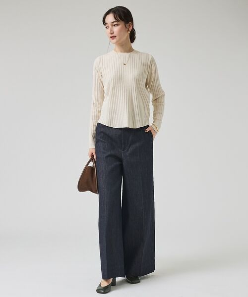 qualite / カリテ ニット・セーター | ご好評につき再入荷！【新色追加！25AW】アシメスヌードリブニット/スヌード取り | 詳細5