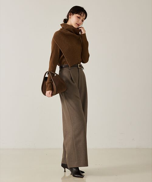 qualite / カリテ ニット・セーター | ラスト在庫入荷！今ある在庫のみ！【新色追加！25AW】アシメスヌードリブニット/ | 詳細6