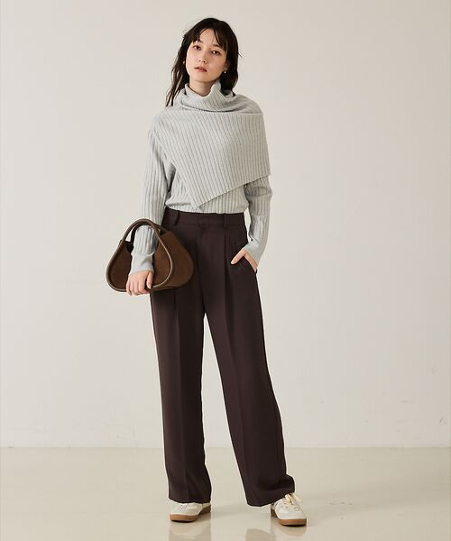 qualite / カリテ ニット・セーター | ラスト在庫入荷！今ある在庫のみ！【新色追加！25AW】アシメスヌードリブニット/ | 詳細9