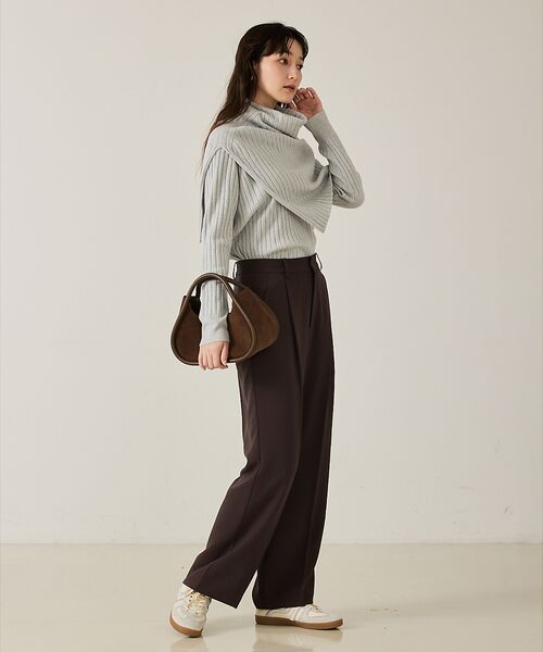 qualite / カリテ ニット・セーター | ラスト在庫入荷！今ある在庫のみ！【新色追加！25AW】アシメスヌードリブニット/ | 詳細11