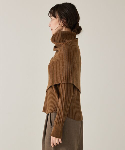 qualite / カリテ ニット・セーター | ラスト在庫入荷！今ある在庫のみ！【新色追加！25AW】アシメスヌードリブニット/ | 詳細21