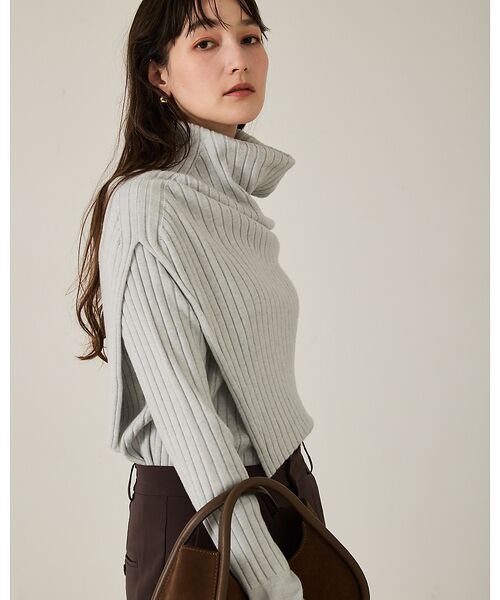 qualite / カリテ ニット・セーター | ラスト在庫入荷！今ある在庫のみ！【新色追加！25AW】アシメスヌードリブニット/ | 詳細24